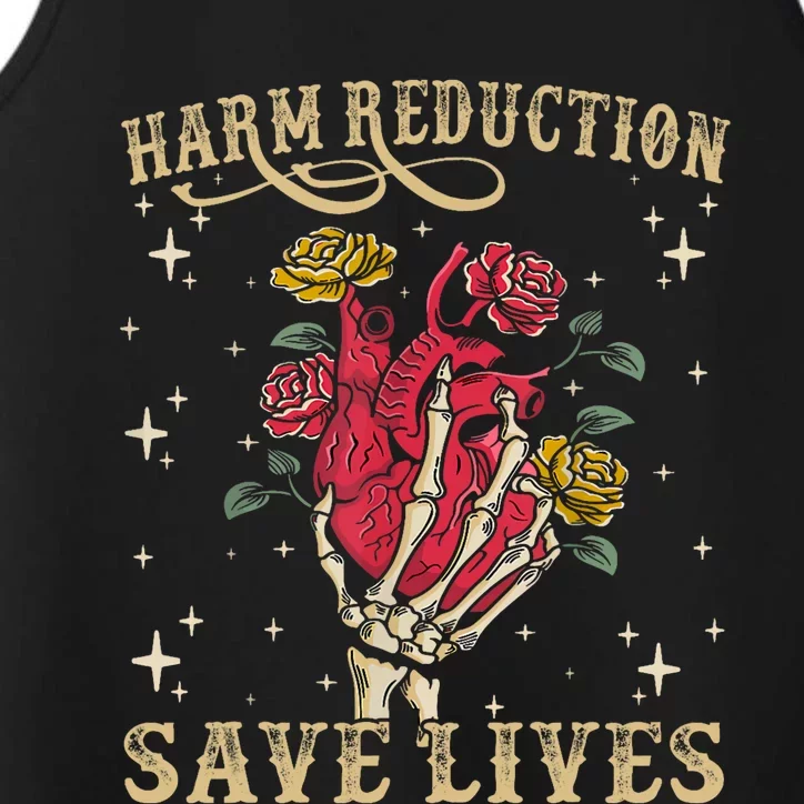 Harm Reduction Save Lives Skeleton Performance Tank