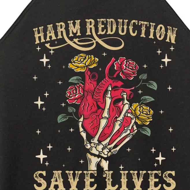 Harm Reduction Save Lives Skeleton Women’s Perfect Tri Rocker Tank