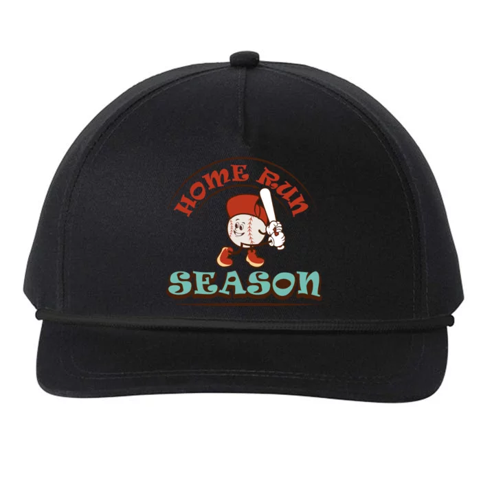 Home Run Season Perfect Gift For Siblings And Sports Fans Snapback Five-Panel Rope Hat