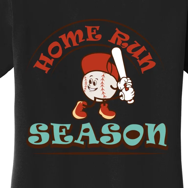 Home Run Season Perfect Gift For Siblings And Sports Fans Women's T-Shirt