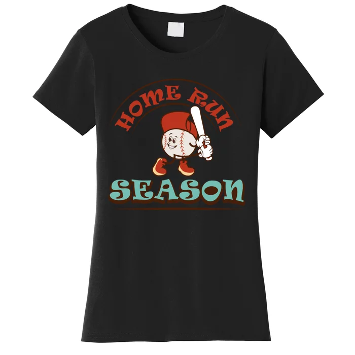 Home Run Season Perfect Gift For Siblings And Sports Fans Women's T-Shirt