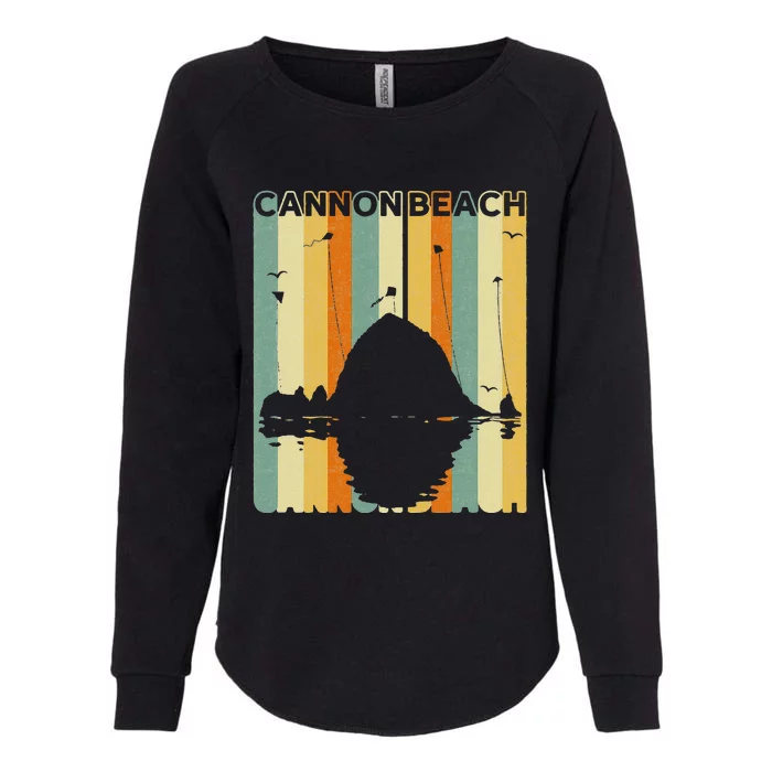 Haystack Rock Souvenir Cannon Beach Womens California Wash Sweatshirt