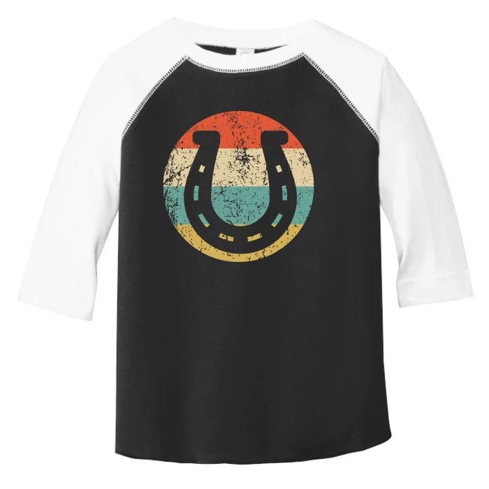 Horseshoe Retro Style Lucky Pullover Toddler Fine Jersey T-Shirt