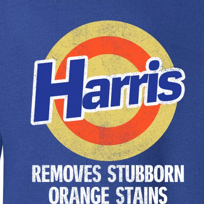 Harris Removes Stubborn Orange Stains Kamala Harris 2024 Gift Toddler Sweatshirt