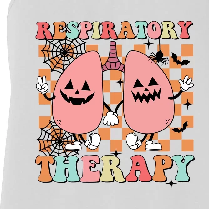 Halloween Respiratory Therapist Women's Racerback Tank