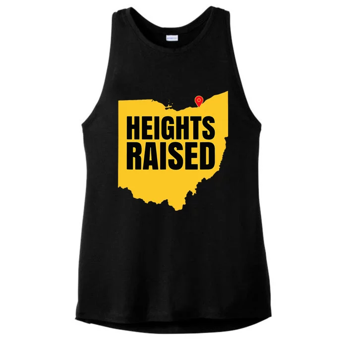 Heights Raised The Cleveland Heights Ladies Tri-Blend Wicking Tank