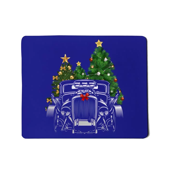 Hot Rod Ugly Christmas Classic American Car Lover Gift Mousepad