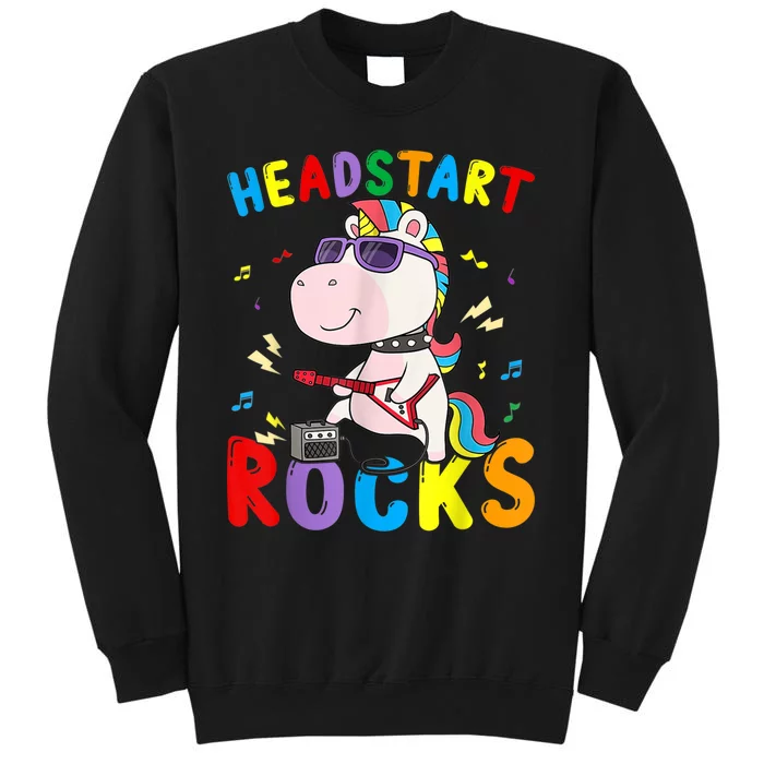 Headstart Rocks Unicorn Kids Back To School Tall Sweatshirt