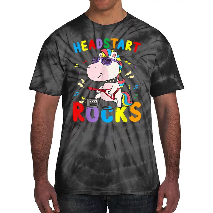 Headstart Rocks Unicorn Kids Back To School Tie-Dye T-Shirt