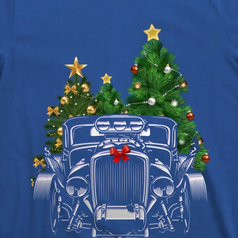 Hot Rod Ugly Christmas Classic American Car Lover Gift Funny Gift T-Shirt