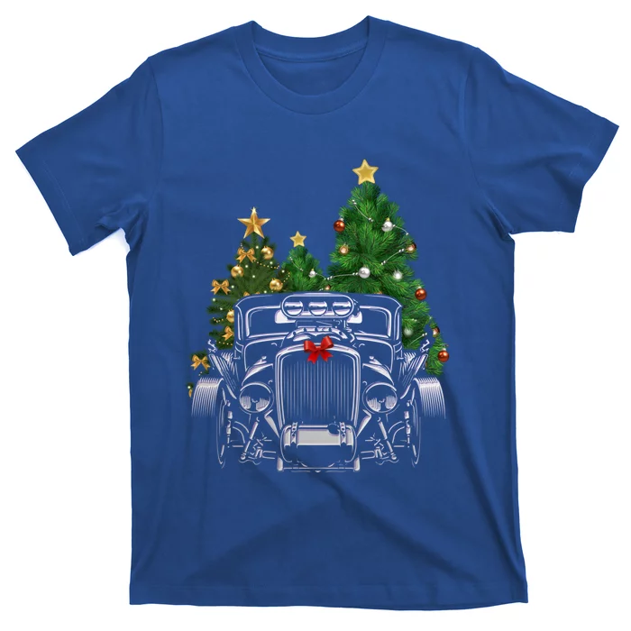 Hot Rod Ugly Christmas Classic American Car Lover Gift Funny Gift T-Shirt