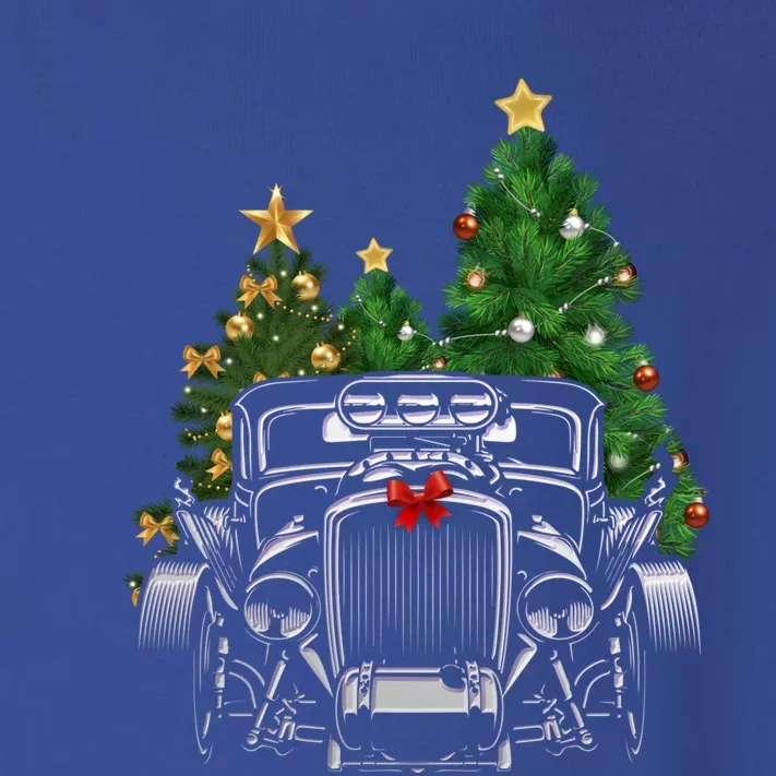 Hot Rod Ugly Christmas Classic American Car Lover Gift Funny Gift Toddler Long Sleeve Shirt