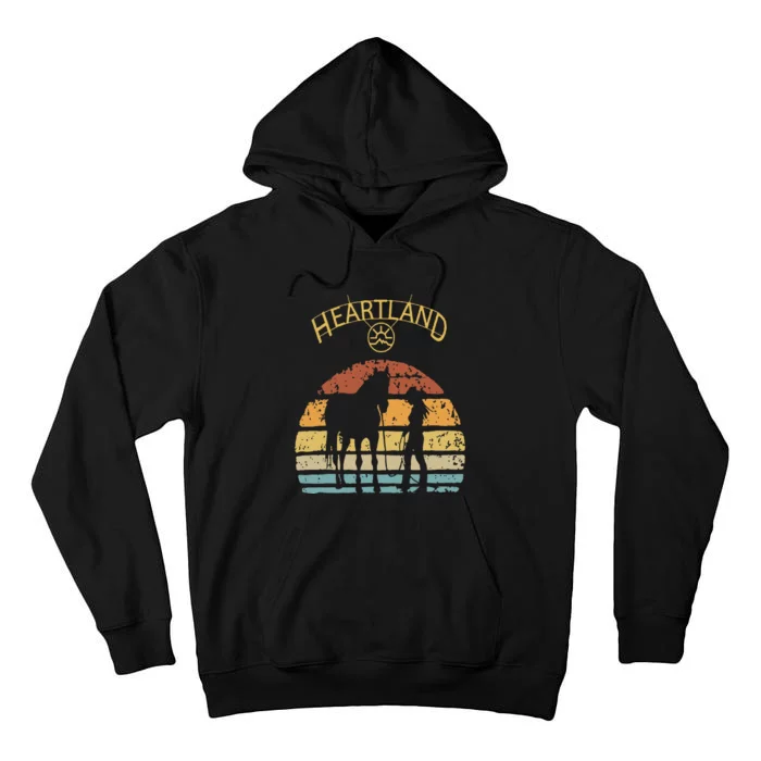 Heartland Retro Vintage Sunset Tall Hoodie