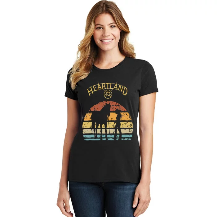 Heartland Retro Vintage Sunset Women's T-Shirt