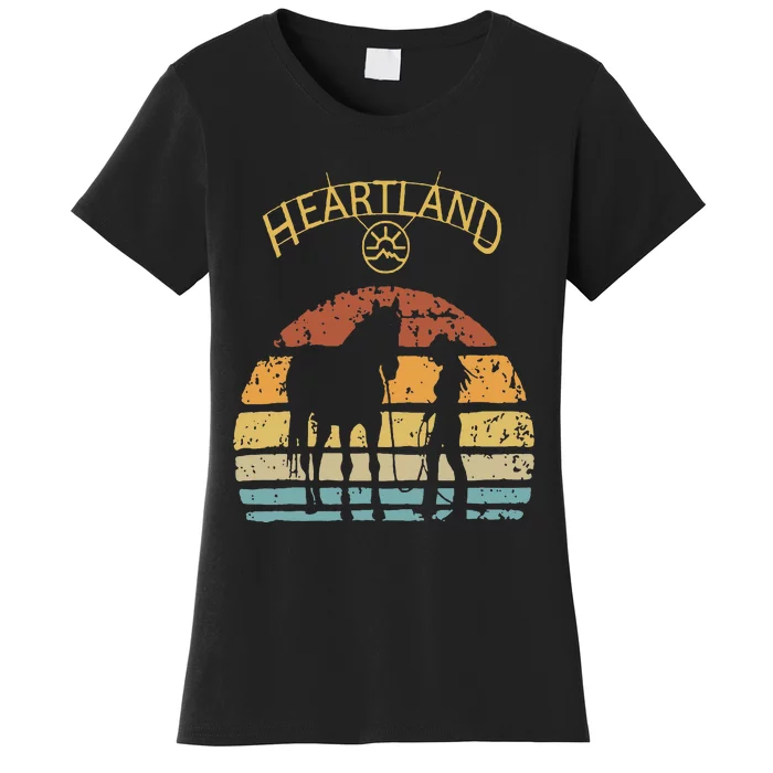 Heartland Retro Vintage Sunset Women's T-Shirt