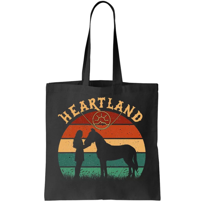 Heartland Retro Vintage Sunset Tote Bag