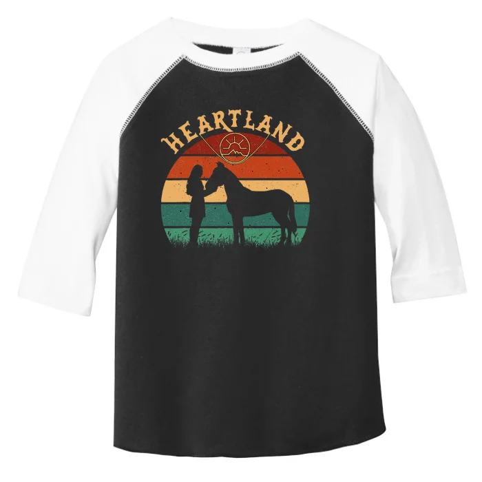 Heartland Retro Vintage Sunset Toddler Fine Jersey T-Shirt