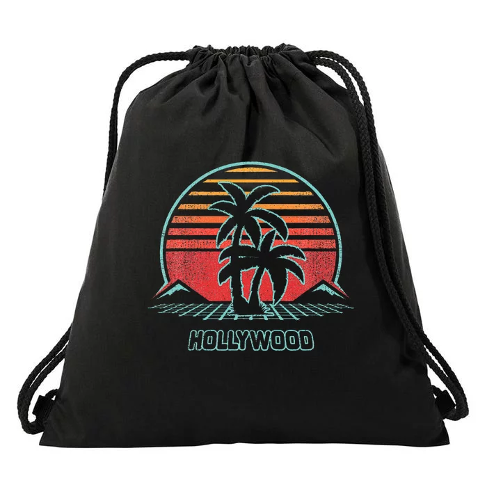 Hollywood Retro Vintage 80s Style Drawstring Bag