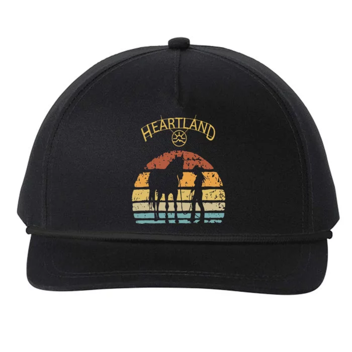 Heartland Retro Vintage Sunset Snapback Five-Panel Rope Hat