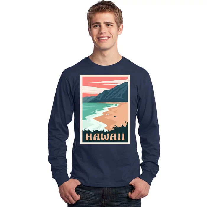 Hawaii Retro Vintage Tall Long Sleeve T-Shirt