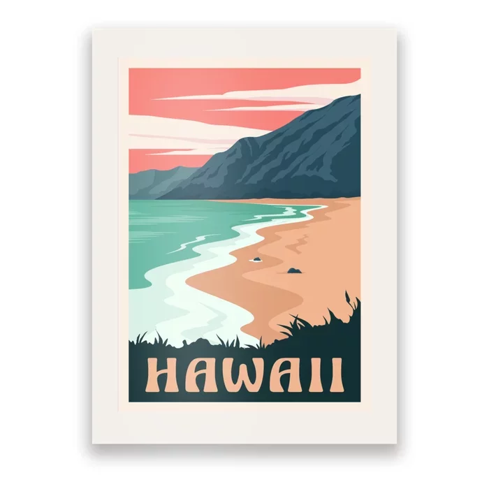 Hawaii Retro Vintage Poster