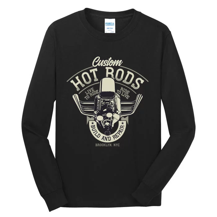 Hot Rod Vintage Old Classic Race Car Tall Long Sleeve T-Shirt