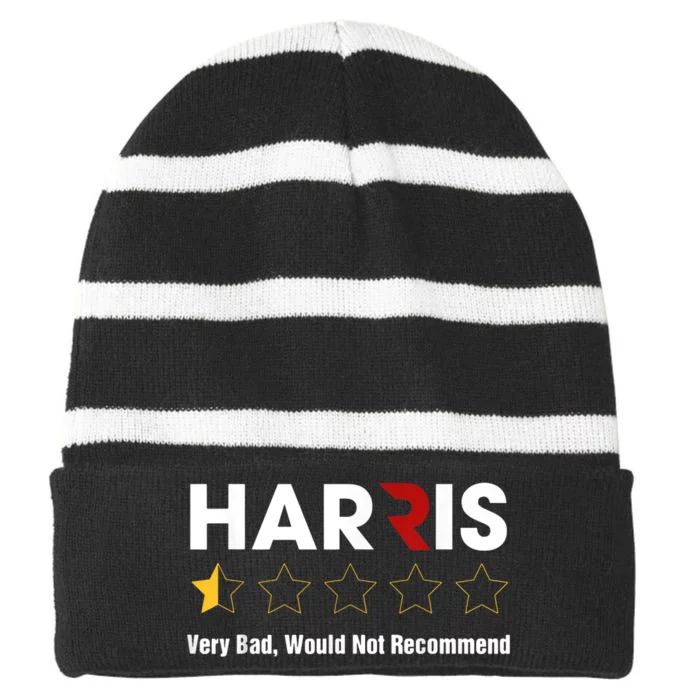 Harris Rating Very Bad Would Not Recommend Striped Beanie with Solid Band