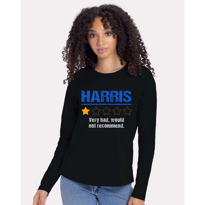 Harris Rating Very Bad Would Not Recommend Womens Cotton Relaxed Long Sleeve T-Shirt