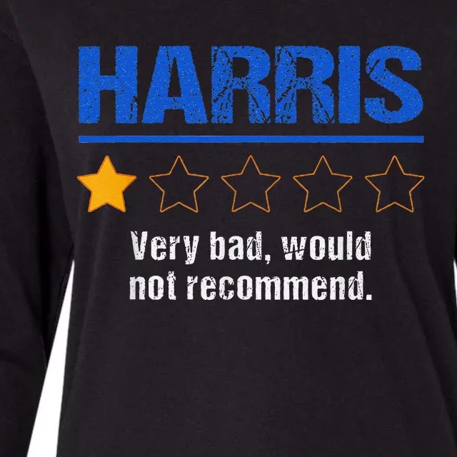 Harris Rating Very Bad Would Not Recommend Womens Cotton Relaxed Long Sleeve T-Shirt