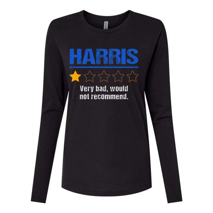 Harris Rating Very Bad Would Not Recommend Womens Cotton Relaxed Long Sleeve T-Shirt