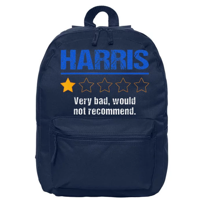 Harris Rating Very Bad Would Not Recommend 16 in Basic Backpack