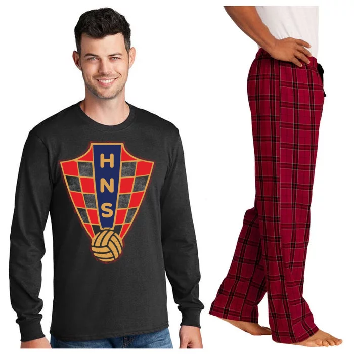 Hrvatska Croatia Croatian National Soccer Long Sleeve Pajama Set