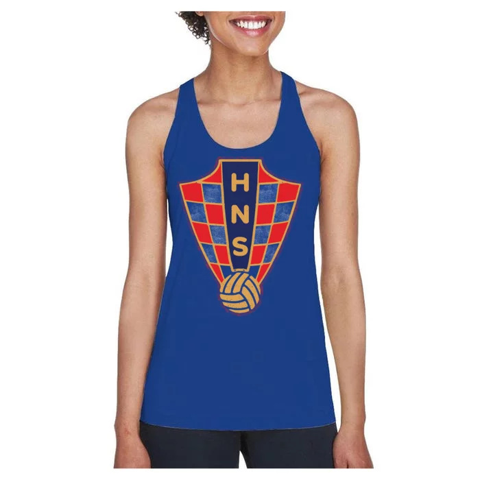 Hrvatska Croatia Croatian National Soccer Women's Racerback Tank