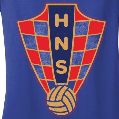 Hrvatska Croatia Croatian National Soccer Women's V-Neck T-Shirt