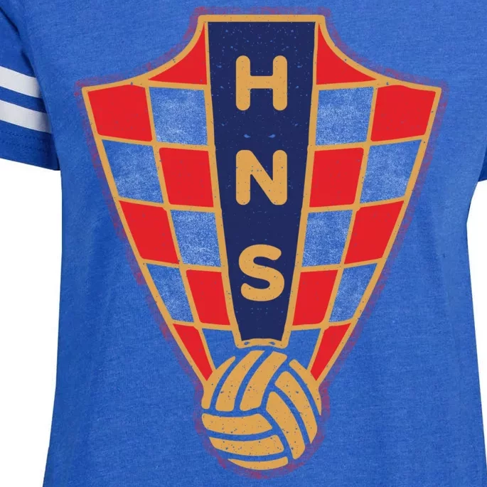 Hrvatska Croatia Croatian National Soccer Enza Ladies Jersey Football T-Shirt