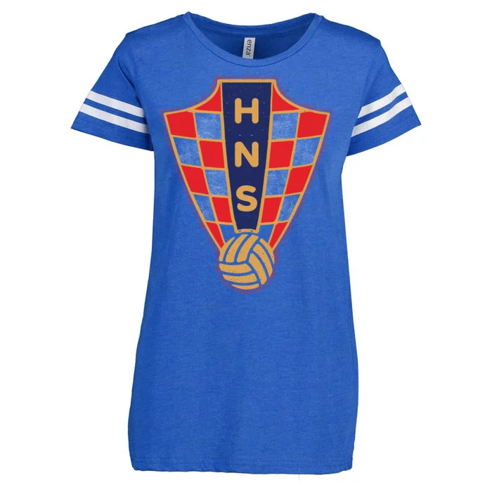 Hrvatska Croatia Croatian National Soccer Enza Ladies Jersey Football T-Shirt