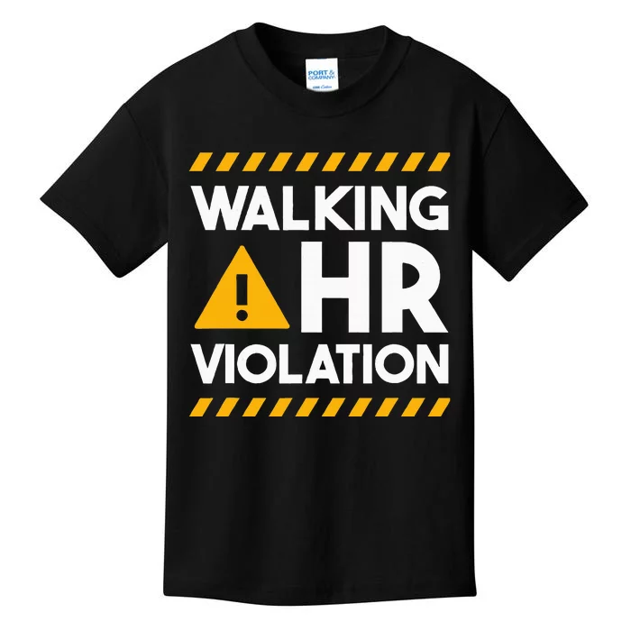 Human Resources Walking Hr Violation Kids T-Shirt