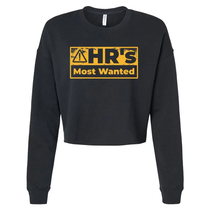 Human Resources Walking Hr Violation Cropped Pullover Crew