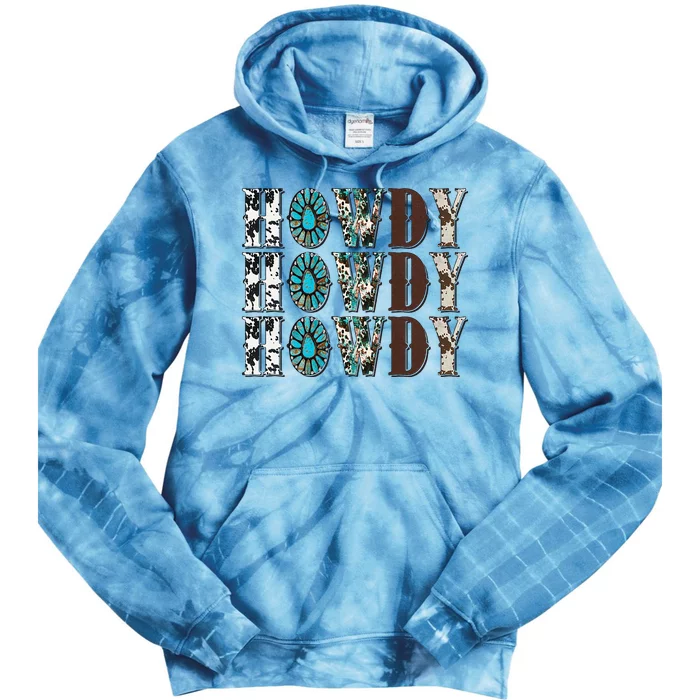 Howdy Rodeo Western Country Cowboy Cowgirl Southern Vintage Tie Dye Hoodie