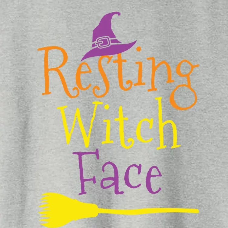 Halloween Resting Witch Face Cool Gift Women's Crop Top Tee