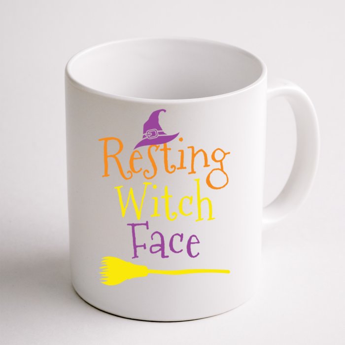 Halloween Resting Witch Face Cool Gift Front & Back Coffee Mug