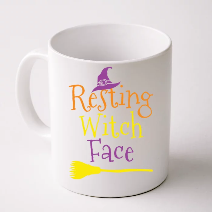 Halloween Resting Witch Face Cool Gift Front & Back Coffee Mug