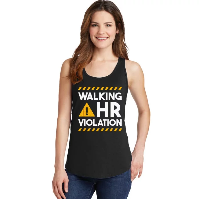 Human Resources Walking HR Violation Ladies Essential Tank