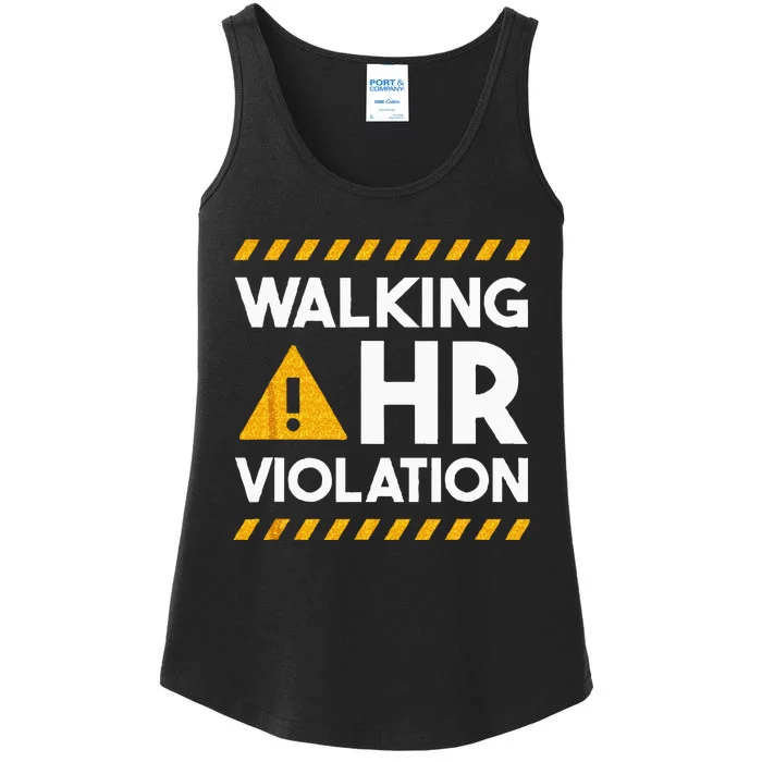 Human Resources Walking HR Violation Ladies Essential Tank