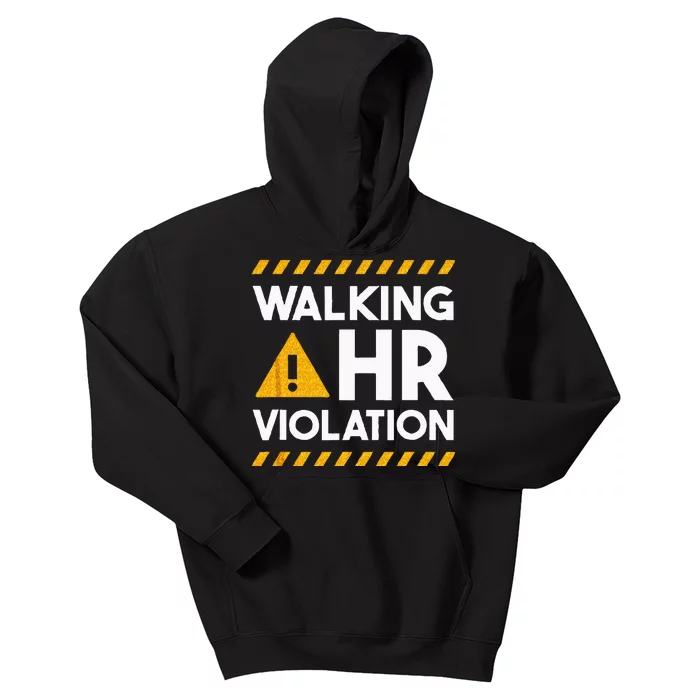 Human Resources Walking HR Violation Kids Hoodie