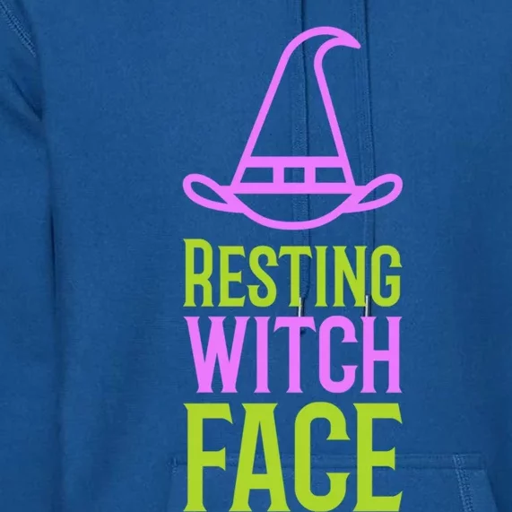 Halloween Resting Witch Face Gift Premium Hoodie