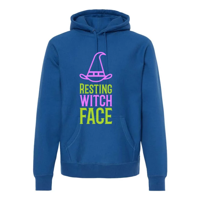 Halloween Resting Witch Face Gift Premium Hoodie