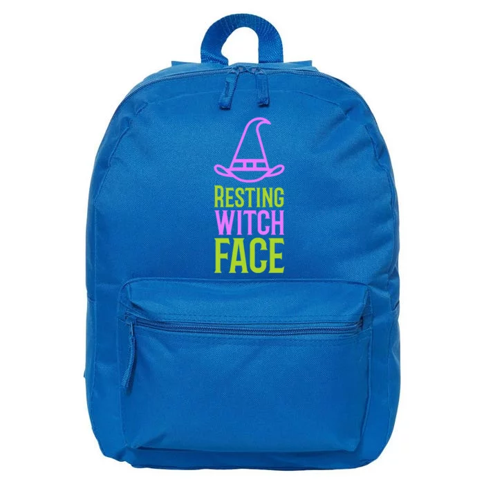 Halloween Resting Witch Face Gift 16 in Basic Backpack