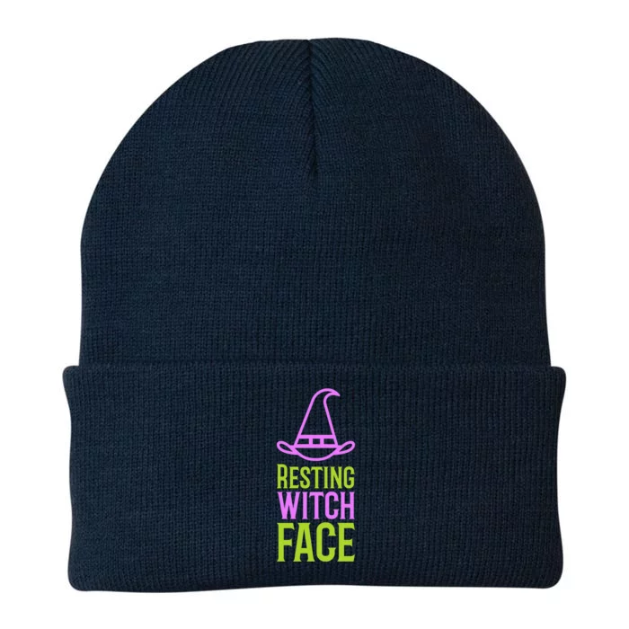 Halloween Resting Witch Face Gift Knit Cap Winter Beanie