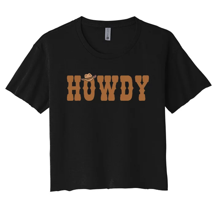 Howdy Rodeo Western Country Southern Women's Crop Top Tee